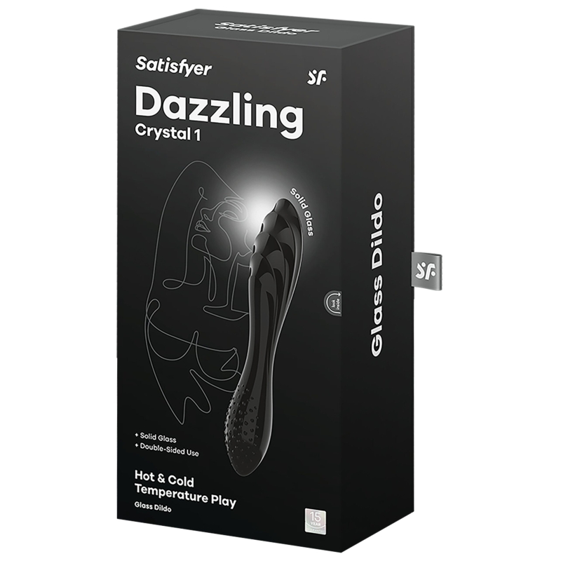 gode en verre dazzling crystal 1 18 x 36cm noir 1 scaled