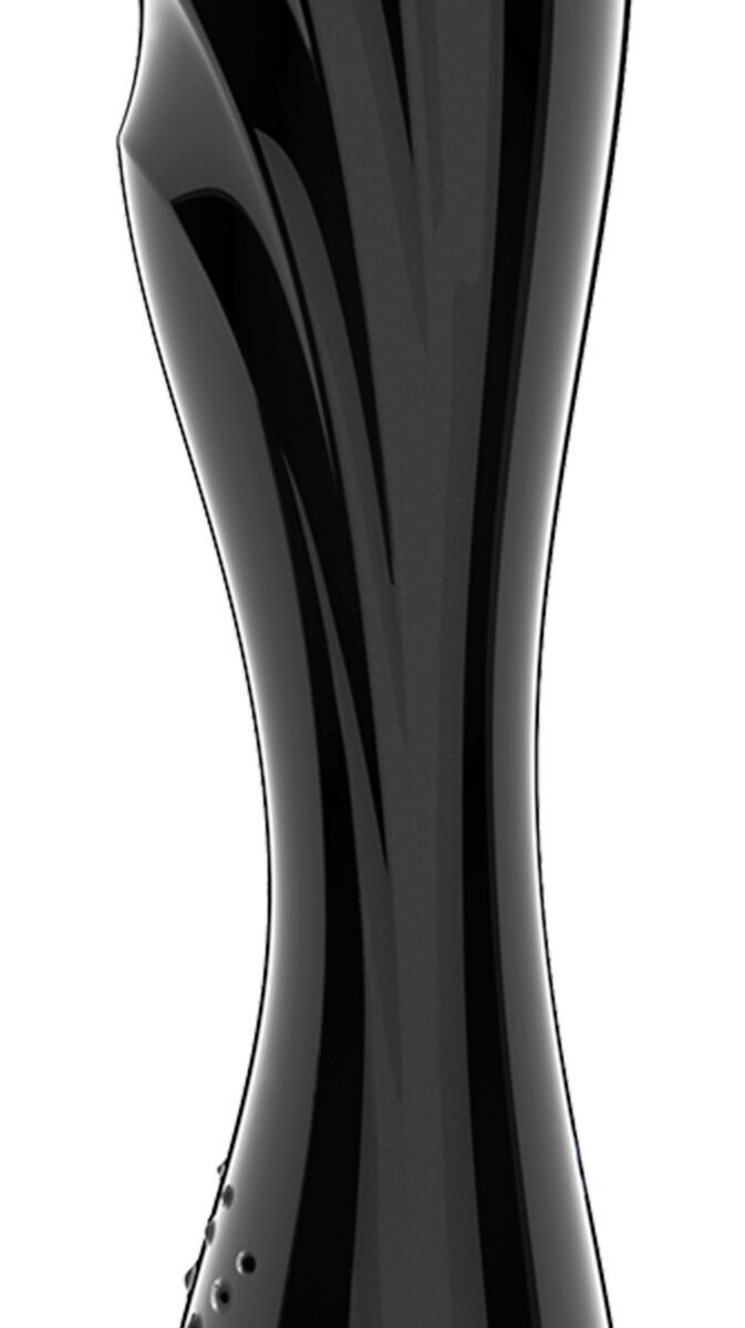 gode en verre dazzling crystal 1 18 x 36cm noir scaled
