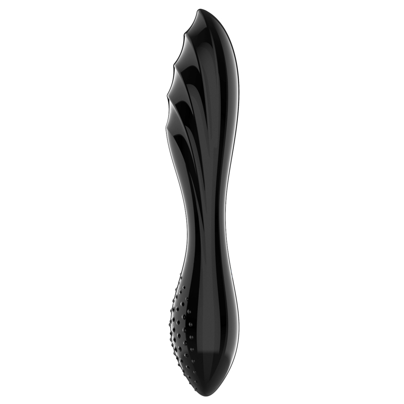 gode en verre dazzling crystal 1 18 x 36cm noir scaled