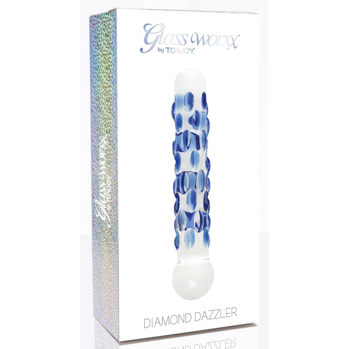 gode en verre diamond dazzler 15 x 3cm 1