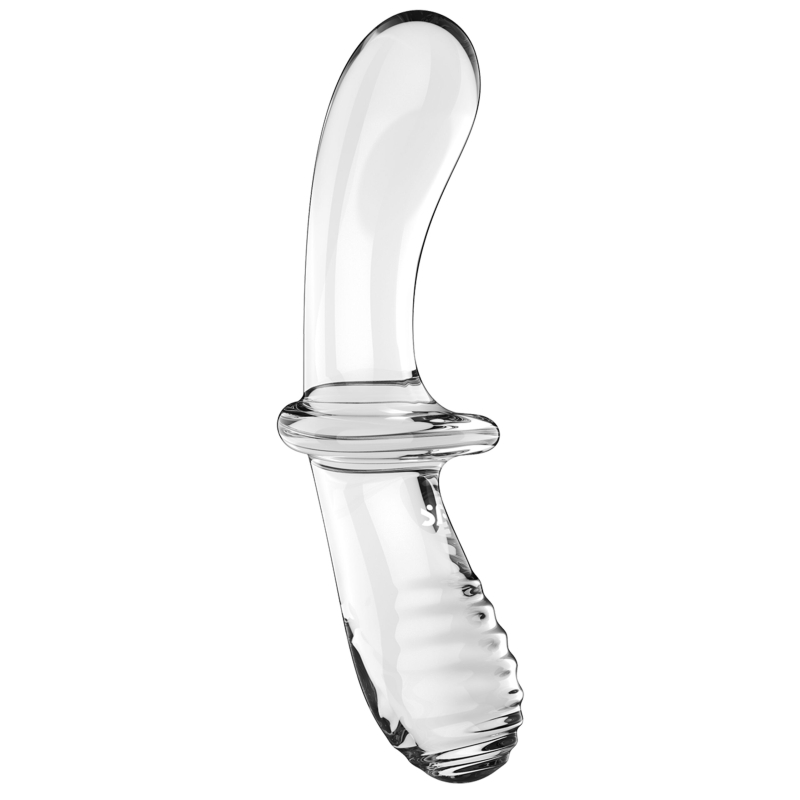 gode en verre double crystal 185 x 35cm transparent 3 scaled