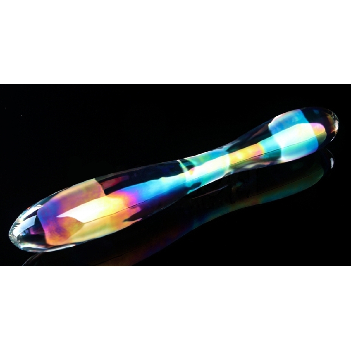 gode en verre double delight 22 x 36cm transparent 3