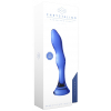 gode en verre gallant bleu 16 x 34cm 1