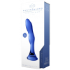 gode en verre gallant bleu 16 x 34cm 4