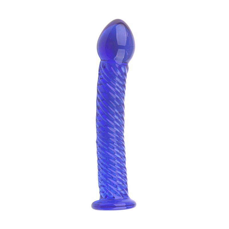 gode-en-verre-lazuly-16-x-34cm-bleu gode en verre lazuly 16 x 34cm bleu