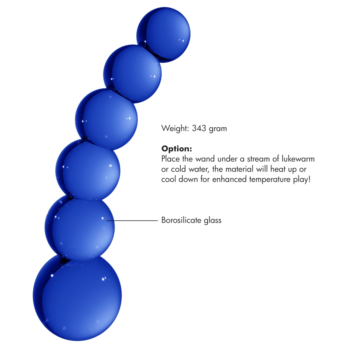 gode en verre planets bleu 18 x 43 cm 3 scaled