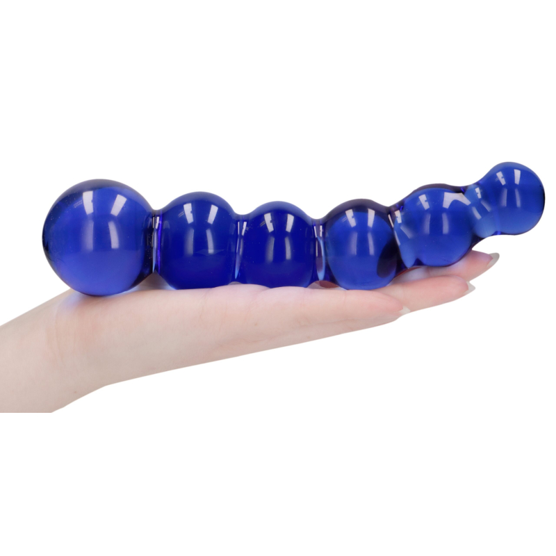 gode en verre planets bleu 18 x 43 cm 4 scaled