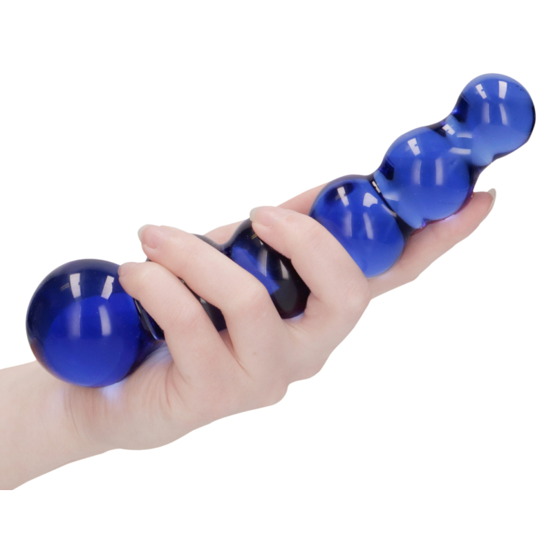 gode en verre planets bleu 18 x 43 cm 5 scaled