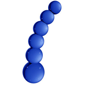 gode en verre planets bleu 18 x 43 cm scaled
