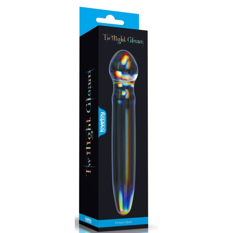 gode en verre prism glass 18 x 37cm transparent 1