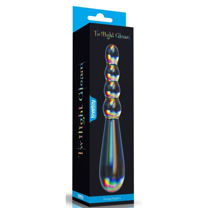 gode en verre rising ripples 18 x 35cm transparent 1
