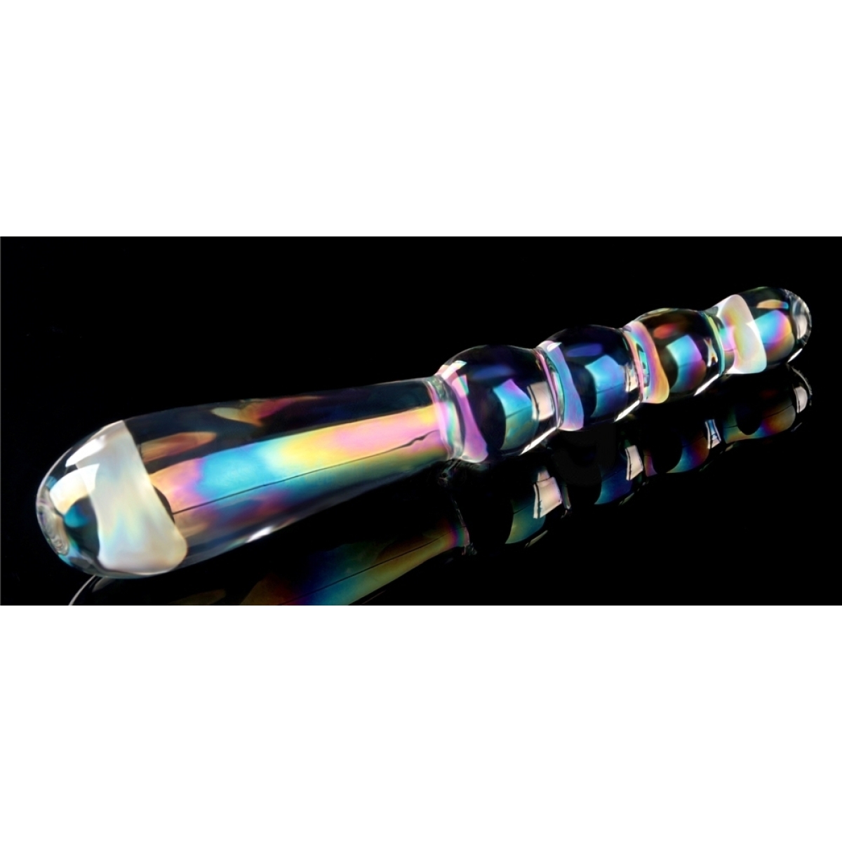 gode en verre rising ripples 18 x 35cm transparent 6