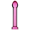 gode en verre romande right 15 x 33cm rose