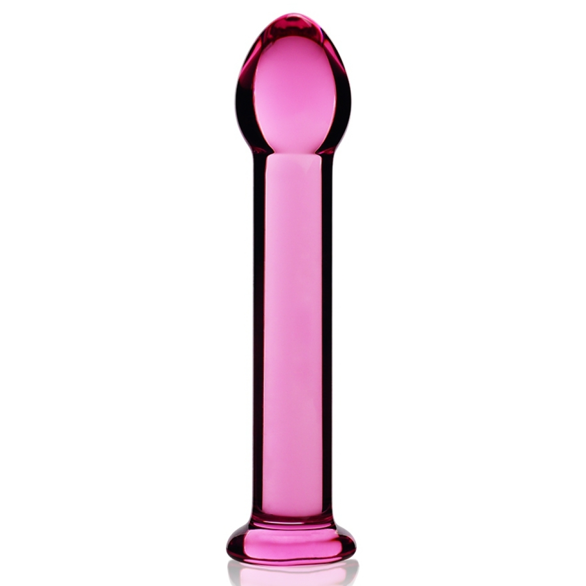 gode en verre romande right 15 x 33cm rose