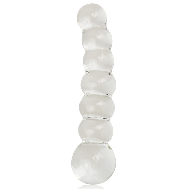 gode en verre sceptra 16 x 38cm transparent