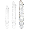 gode en verre threeball l 29 x 5cm