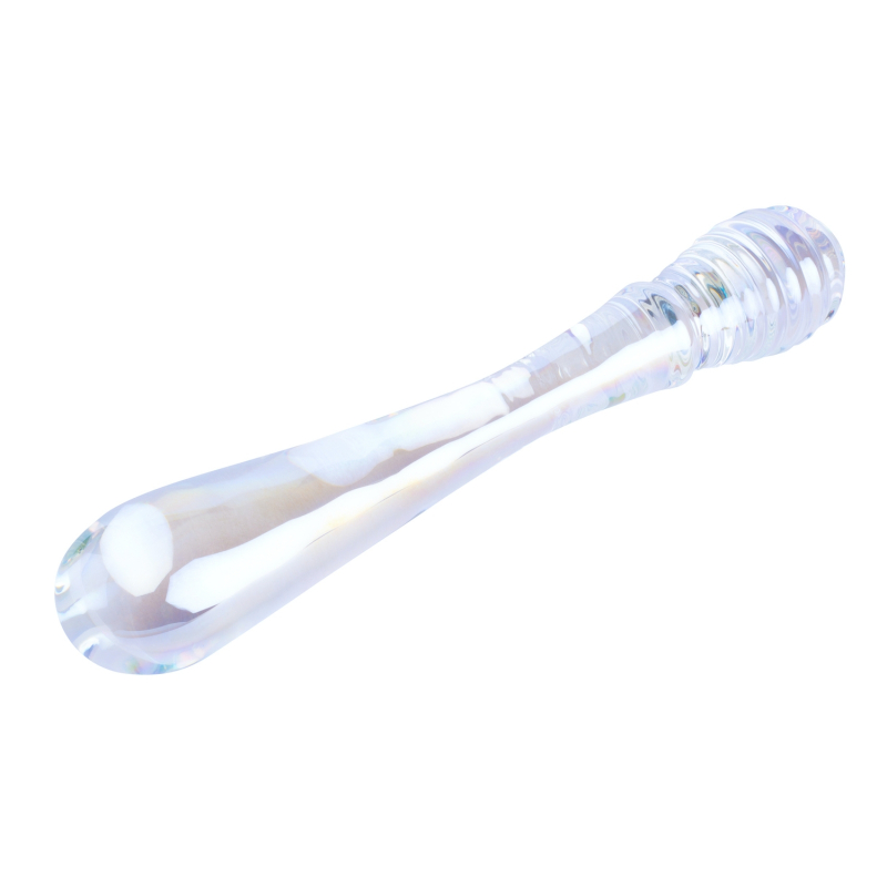 gode-en-verre-twin-pleasures-20-x-36cm-transparent gode en verre twin pleasures 20 x 36cm transparent