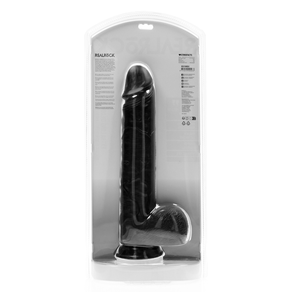 gode extra long 29 x 7cm noir 2