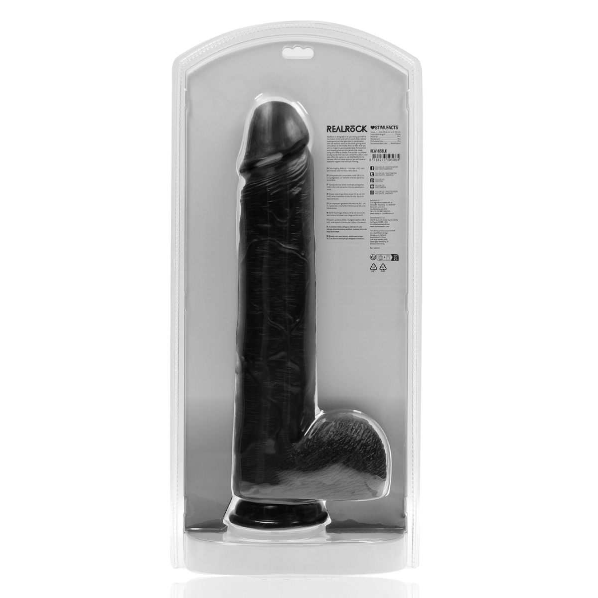 gode extra long 31 x 75cm noir 2