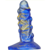 gode fantasy bulstrix 15 x 55cm bleu dore