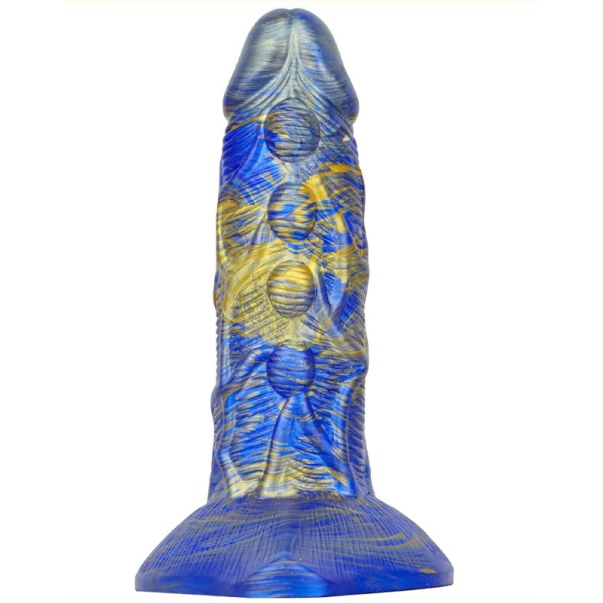 gode fantasy bulstrix 15 x 55cm bleu dore 2