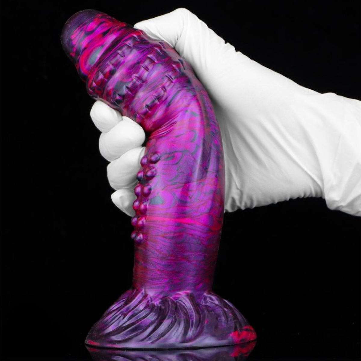 gode fantasy croq 19 x 5cm violet noir 2