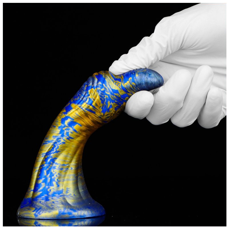 gode fantasy dukix 12 x 35cm bleu dore 2