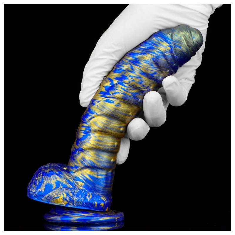 gode fantasy gasix 16 x 4cm bleu dore 2