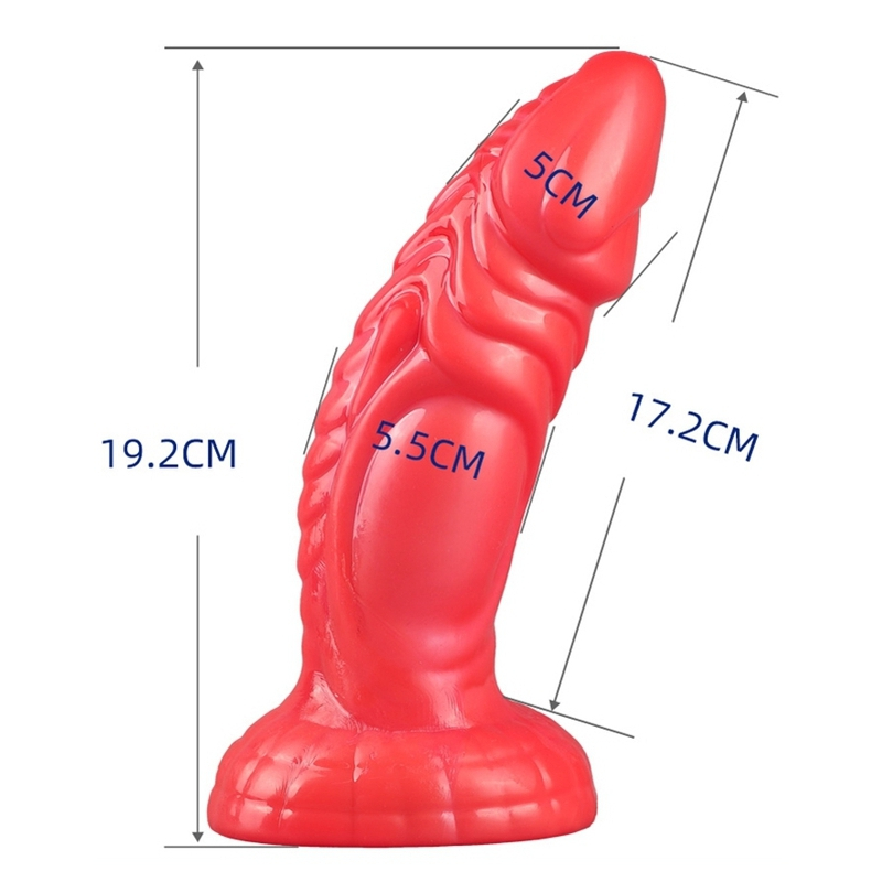 gode fantasy snaky 17 x 55cm rouge 5