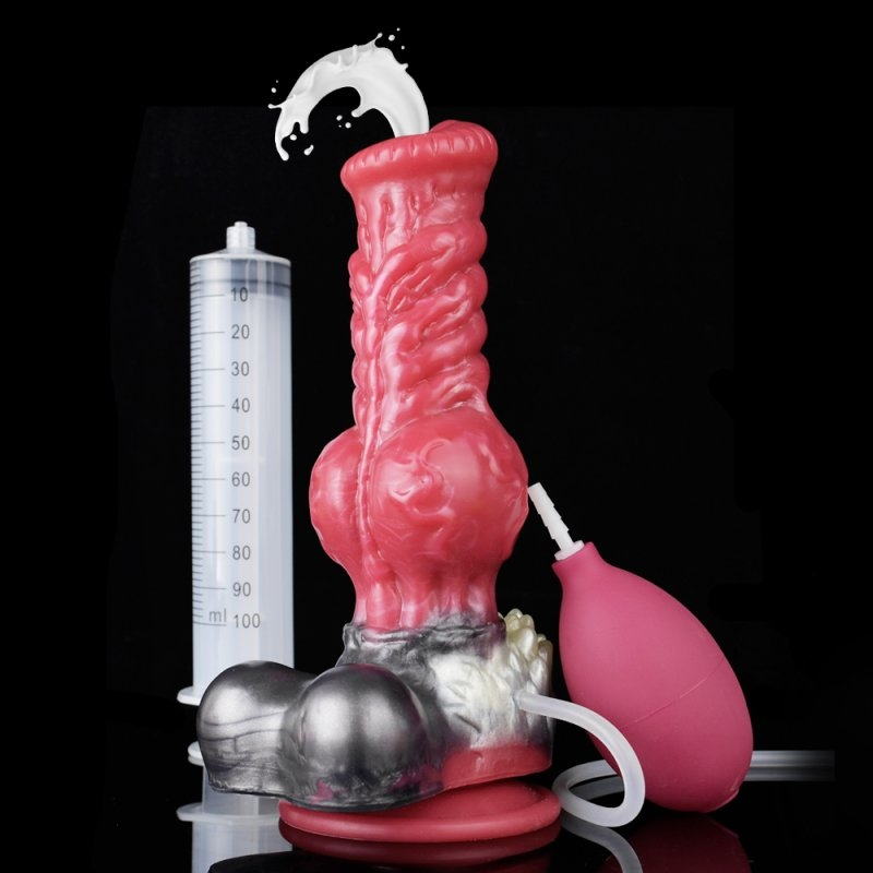 gode furry ejaculateur wolf squirt m 21 x 75cm 1