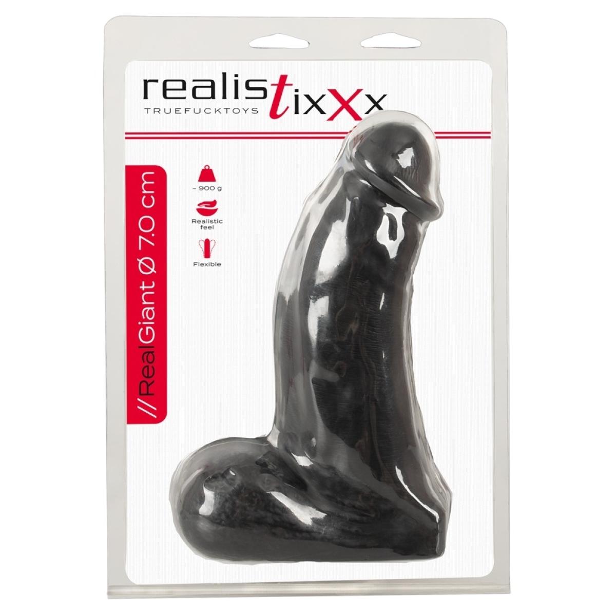 gode giant cock 18 x 7cm noir 1