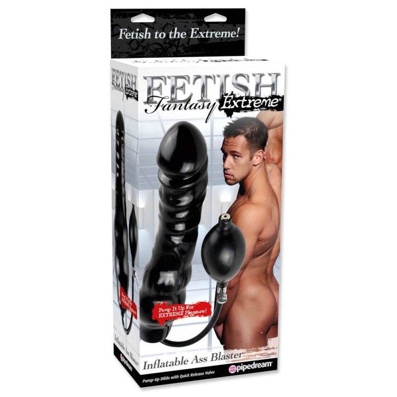 gode gonflable 20 x 65 cm noir 2