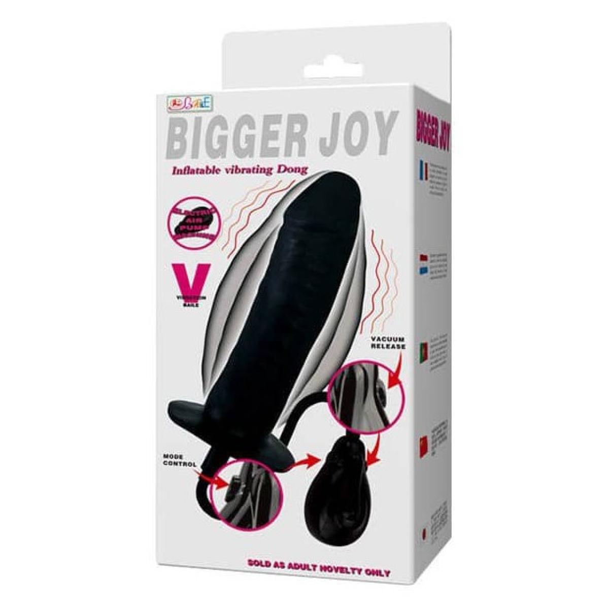 gode gonflable et vibrant joy 15 x 45cm 1