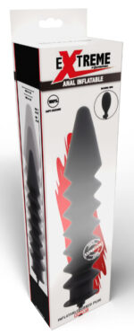 gode gonflable expert ribbed 28 x 6 cm noir 1
