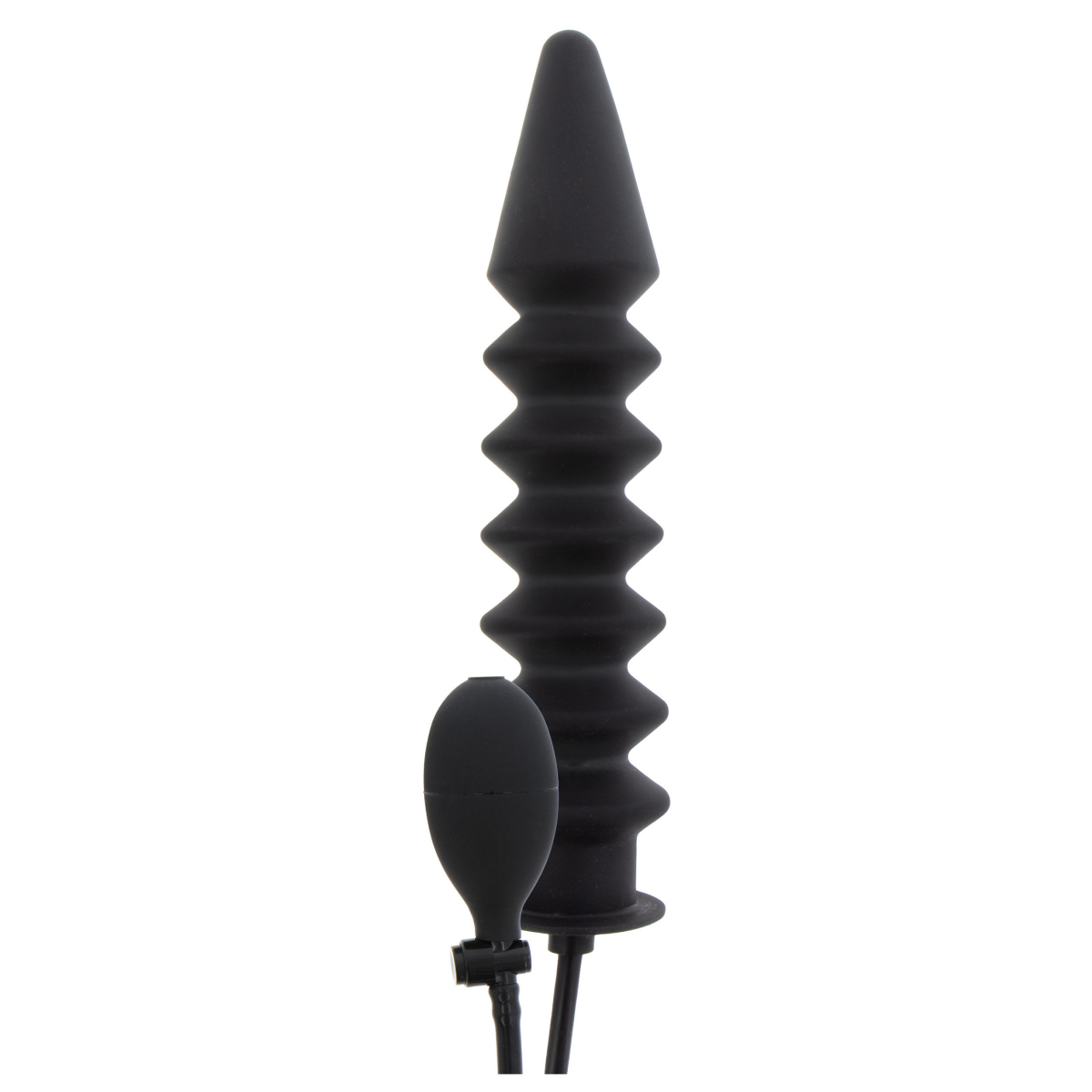 gode gonflable expert ribbed 28 x 6 cm noir 2