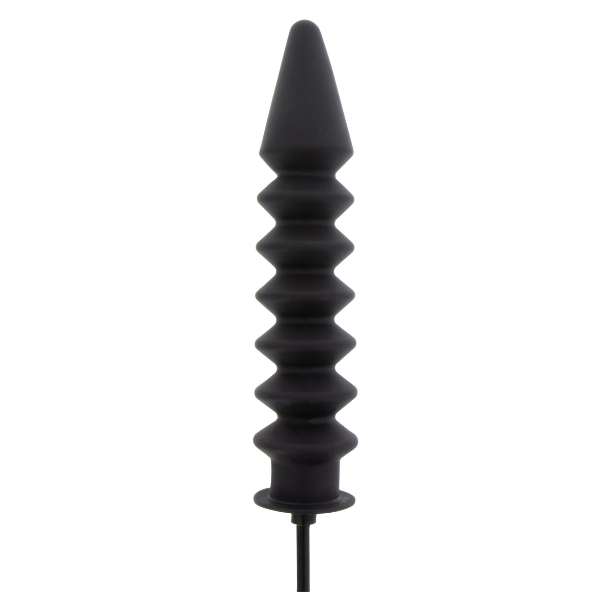 gode gonflable expert ribbed 28 x 6 cm noir 3