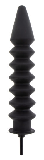 gode gonflable expert ribbed 28 x 6 cm noir 3