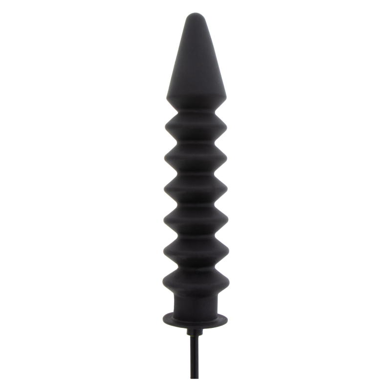 gode gonflable expert ribbed 28 x 6 cm noir 3
