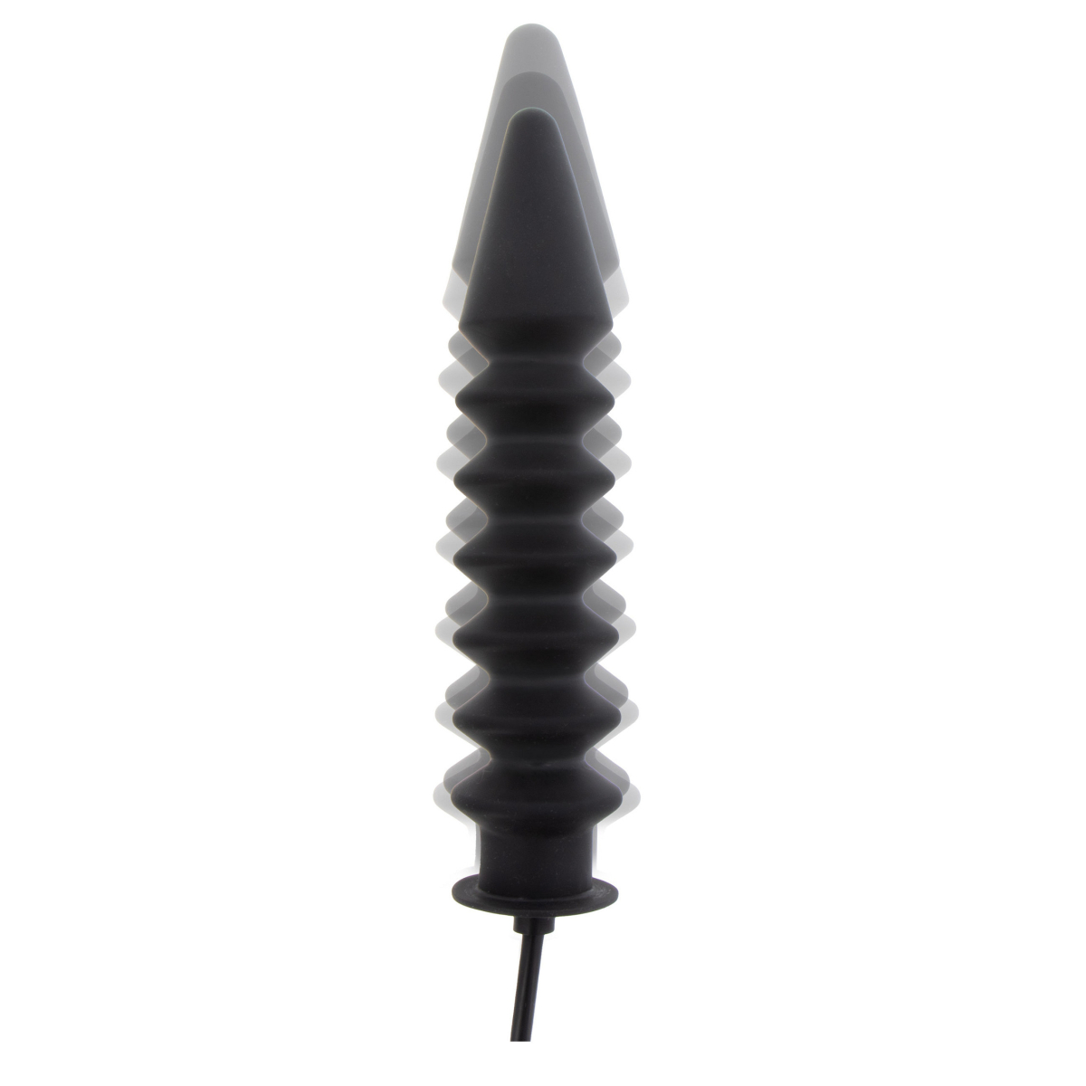 gode gonflable expert ribbed 28 x 6 cm noir 4