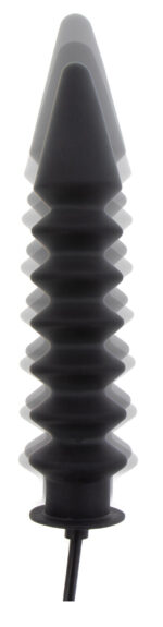 gode gonflable expert ribbed 28 x 6 cm noir 4