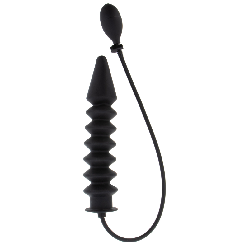 gode-gonflable-expert-ribbed-28-x-6-cm-noir gode gonflable expert ribbed 28 x 6 cm noir