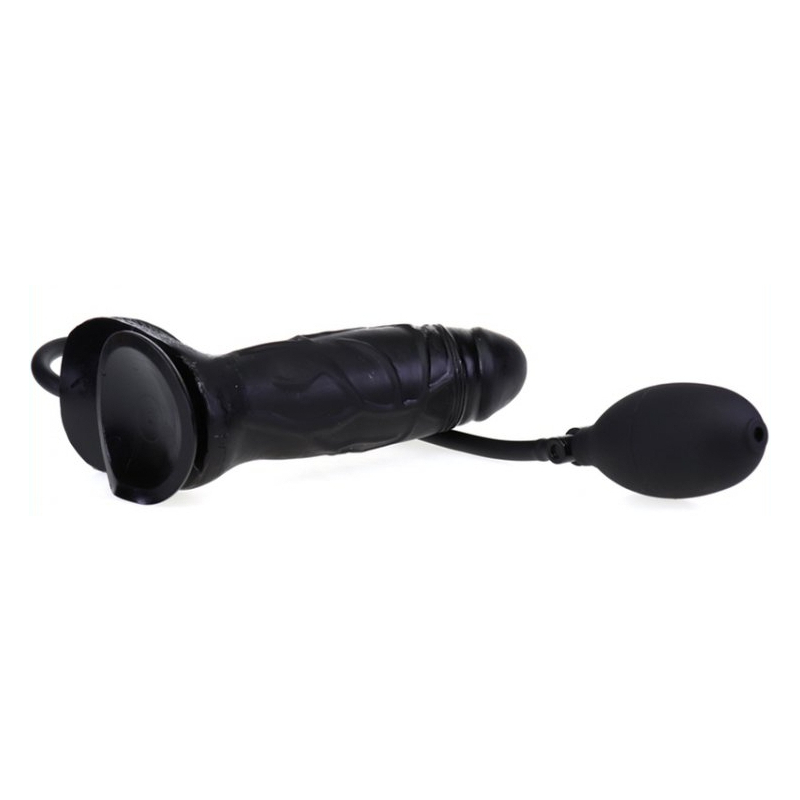 gode gonflable inflat 14 x 45 cm noir 2