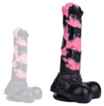 gode horse hurulf m 245 x 65cm noir rose