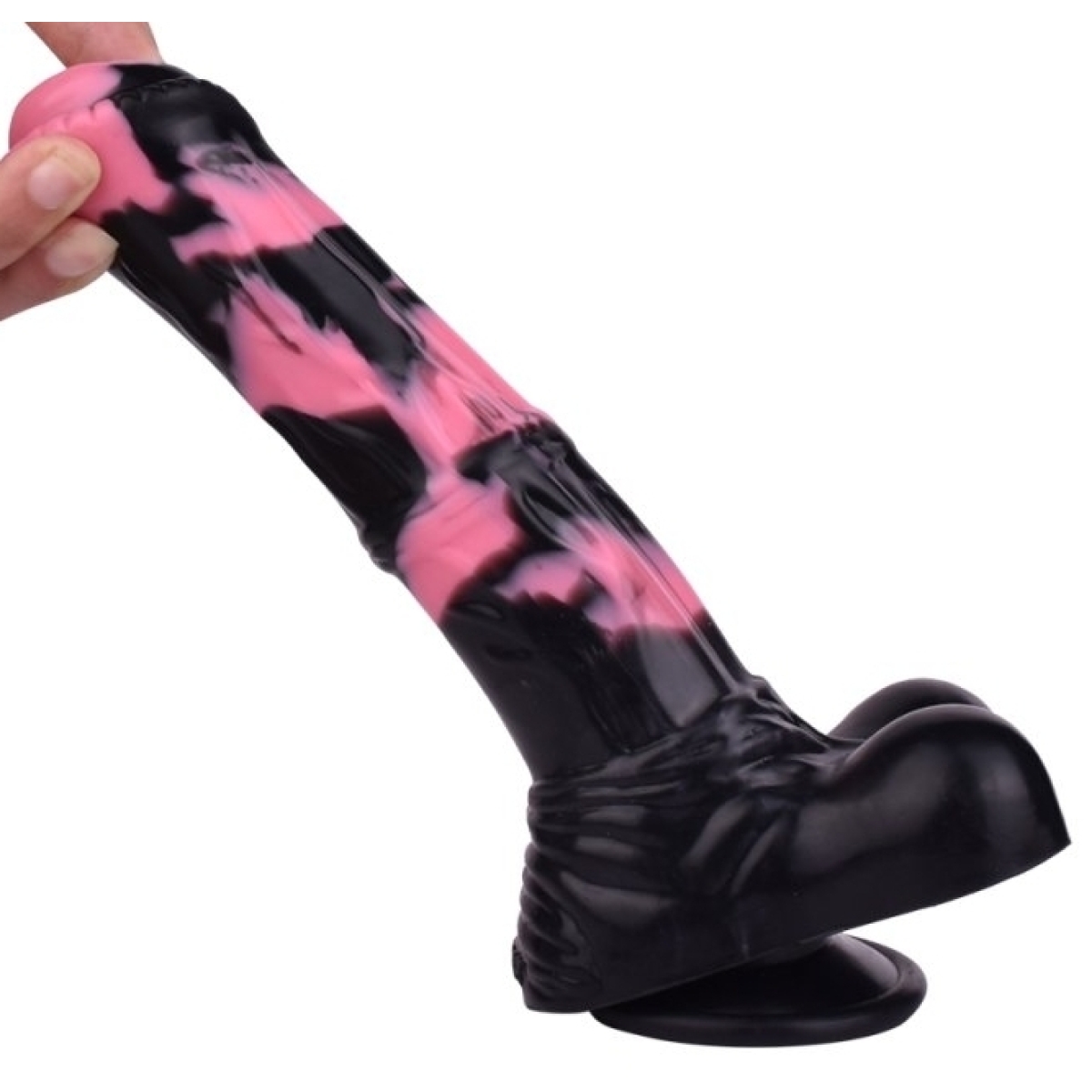 gode horse hurulf m 245 x 65cm noir rose 6