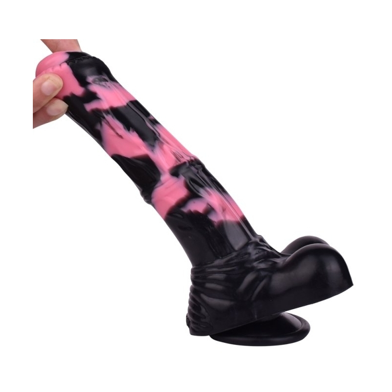 gode horse hurulf m 245 x 65cm noir rose 6