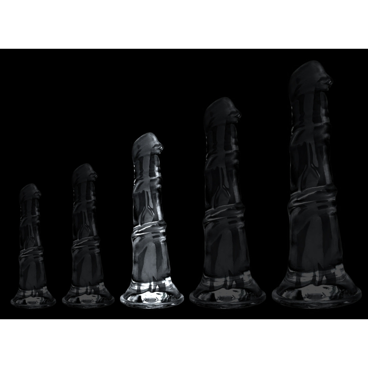 gode horse jumy l 26 x 75cm transparent