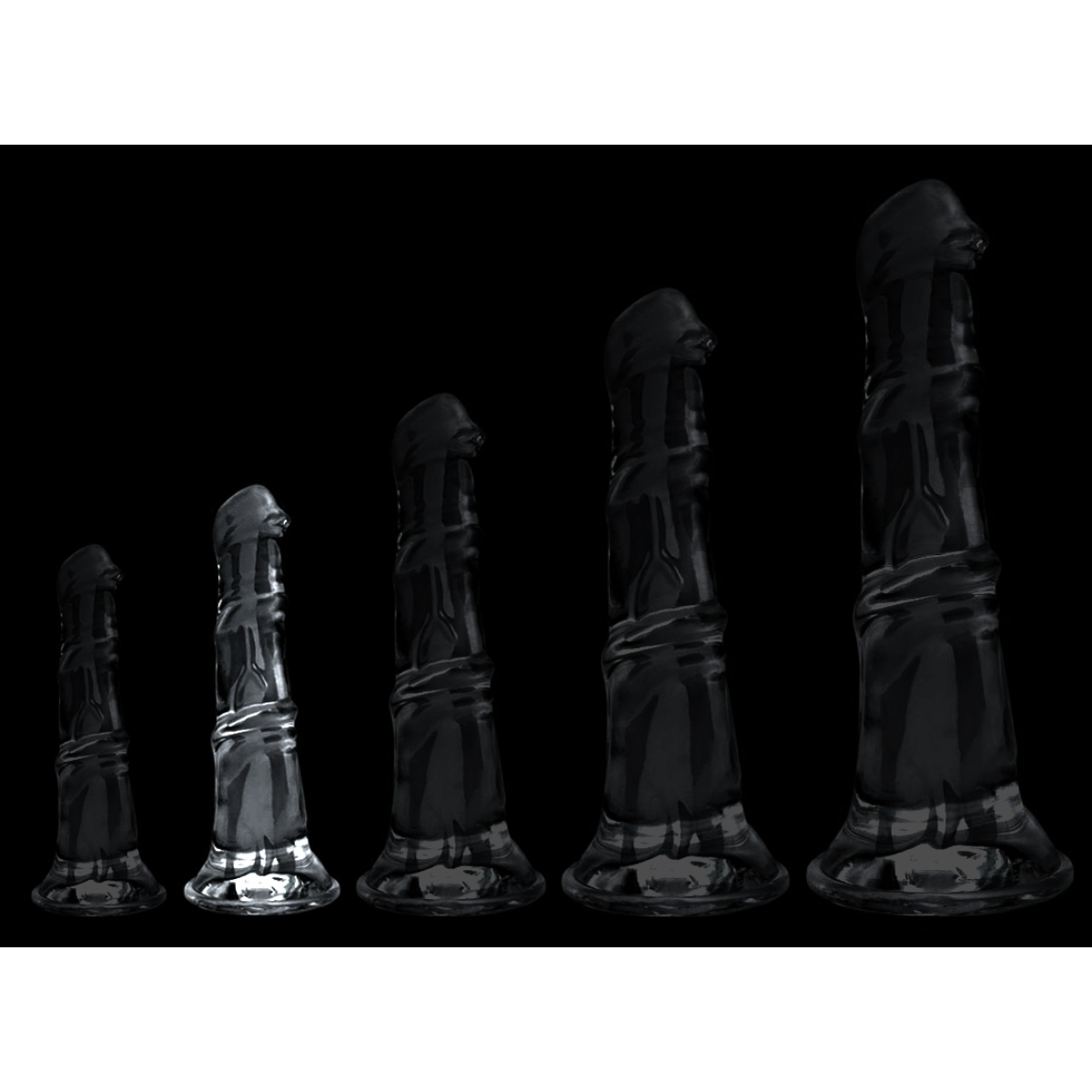 gode horse jumy m 22 x 55cm transparent