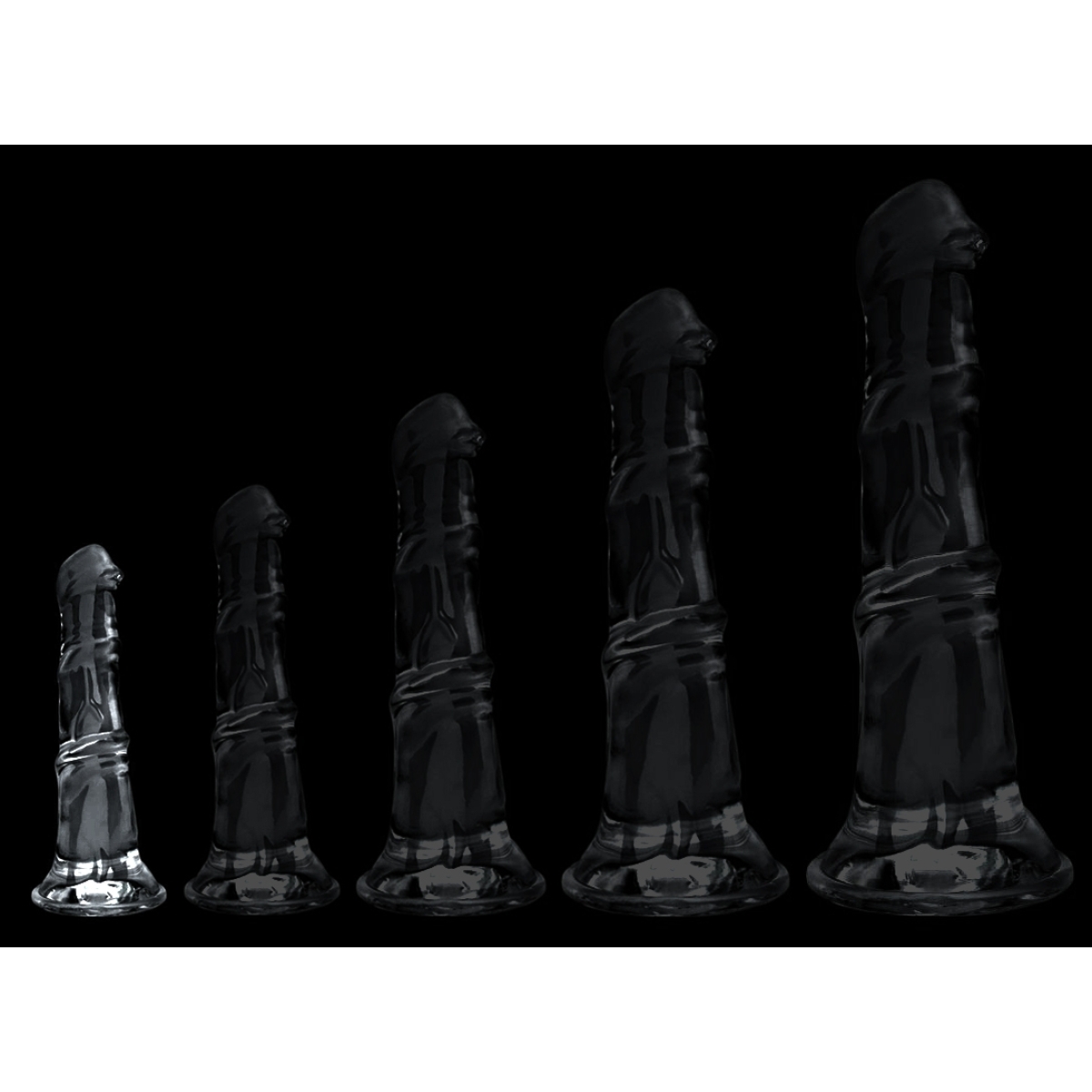 gode horse jumy s 17 x 45cm transparent