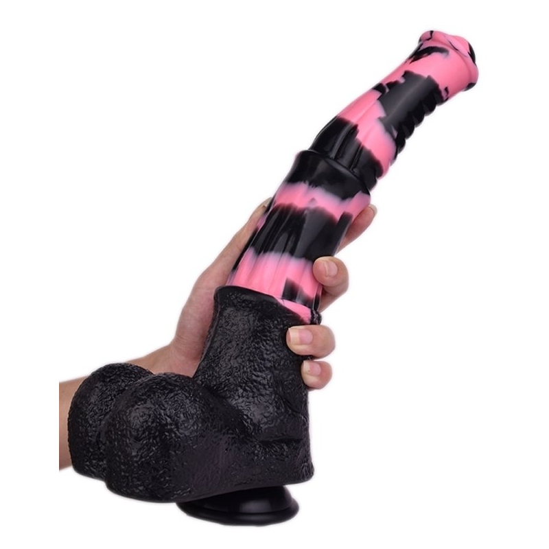 gode horse tinulf m 19 x 5cm noir rose 3