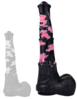gode horse tinulfl 28 x 65cm noir rose